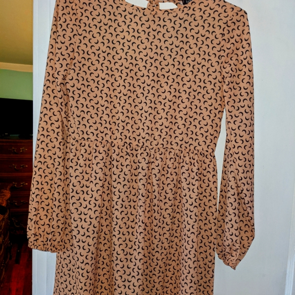 Mini dress moon print